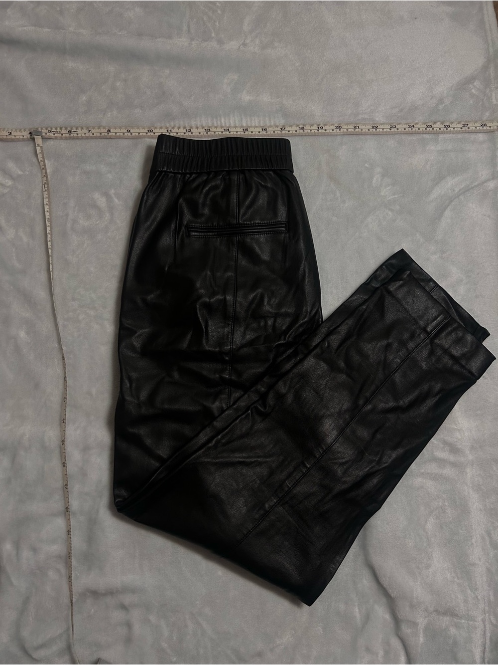 Ann Taylor Black Faux Leather Skinny Pants